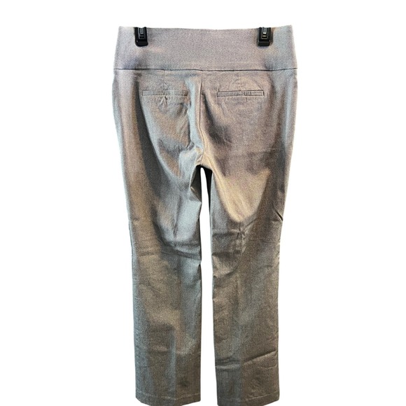 APT 9 Women's Gray Tweed Straight Leg Pull On Pants Size Medium - Picture 2 of 5